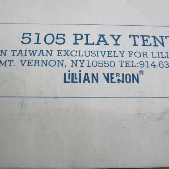 LILLIAN VERNON IN BOX 5105 PLAY TENT, YELLOW/RED/BLACK COLORS - Picture 2 of 3